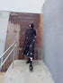 Polka Dot Drawstring Shirt Jumpsuit